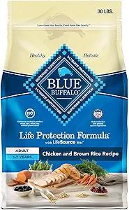 Blue Buffalo Chicken & Brown Rice Dog Food 30-lb Bag
