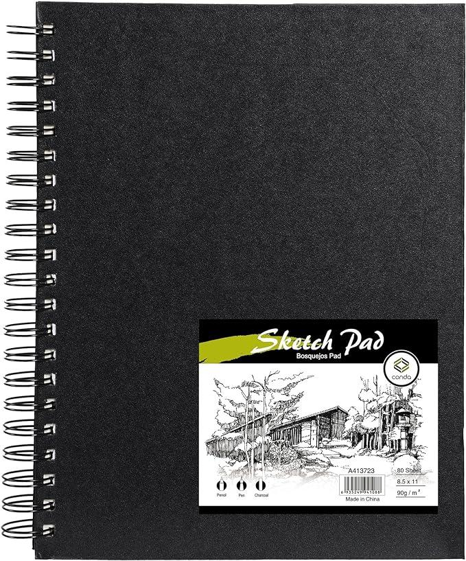 Premium Conda Hardbound Double-Sided Spiral Sketchbook