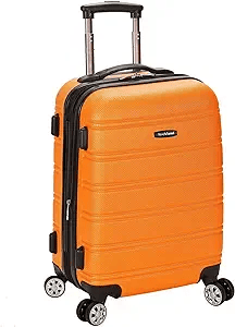 Rockland Melbourne 20-Inch Orange Spinner Luggage